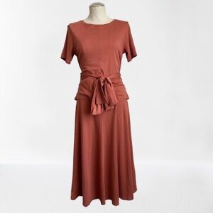 Peruvian Connection Pima Cotton Top and Flare Skirt Set